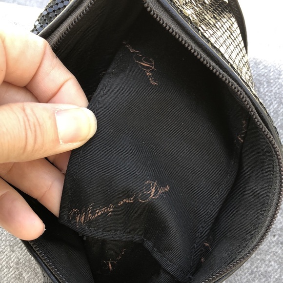 Vintage WHITING & DAVIS Black Metallic Mesh Crossbody or Shoulder Bag - Picture 8 of 13